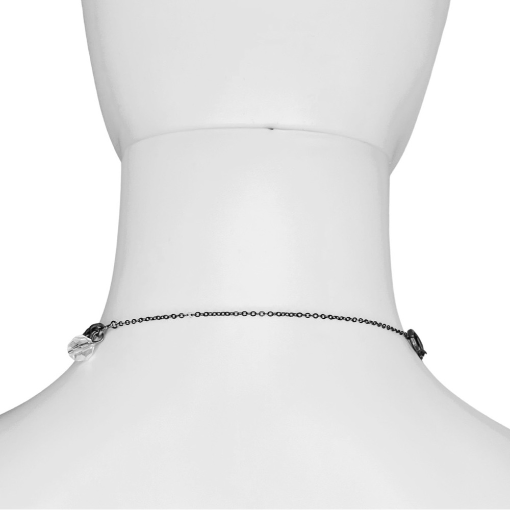 Heavenly Swarovski Crystal Cross Necklace & Freshwater Pearl Earring Set - Picture 7 of 9